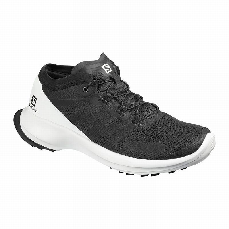 SALOMON SENSE FLOW W Philippines - Women's Trail Running Shoes - Black/White | 728563-XJL